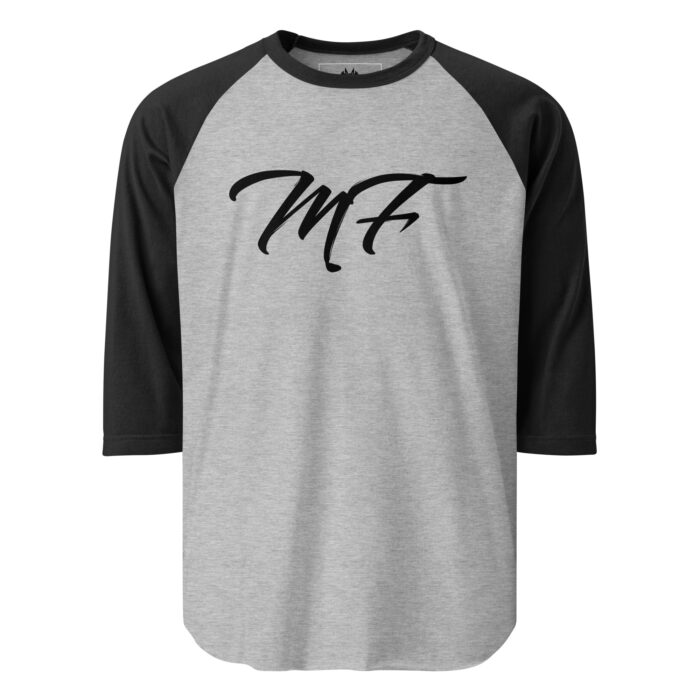 Gray & Black MF 3/4 sleeve raglan shirt