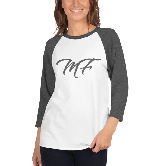Gray MF 3/4 sleeve raglan shirt