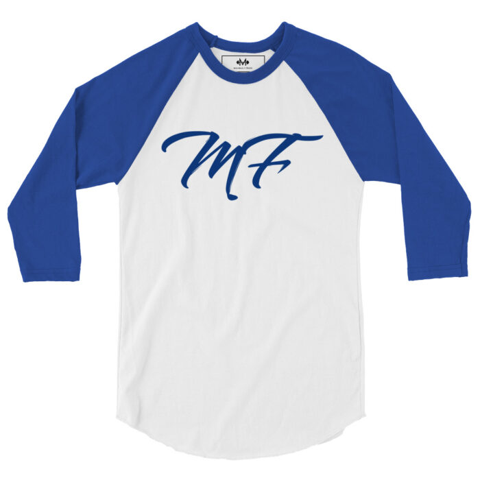 Blue Maximus-Fitness 3/4 sleeve raglan shirt