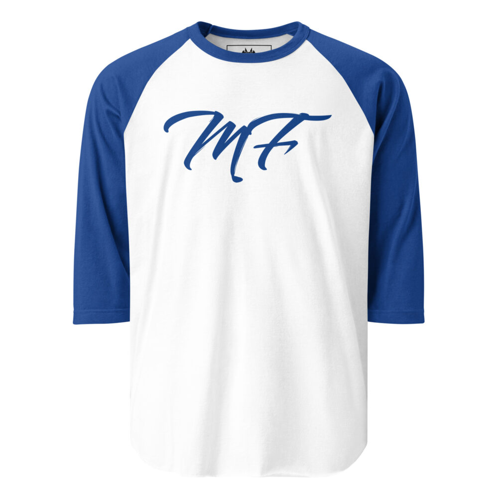 Blue Maximus-Fitness 3/4 sleeve raglan shirt - Image 2