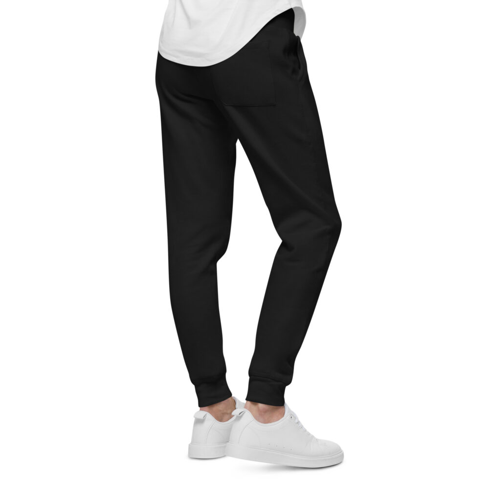 Black Red MF Fleece Sweatpants - Image 2