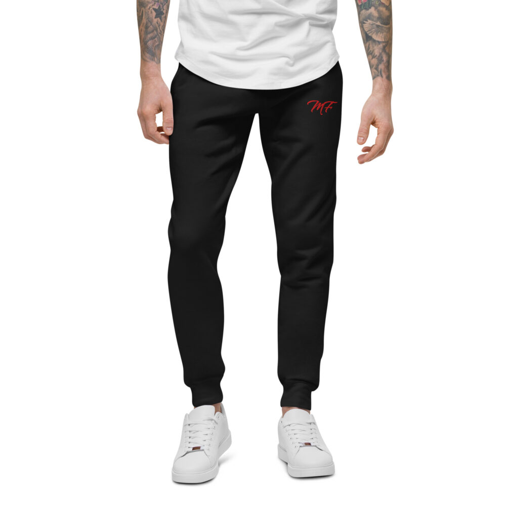 Black Red MF Fleece Sweatpants