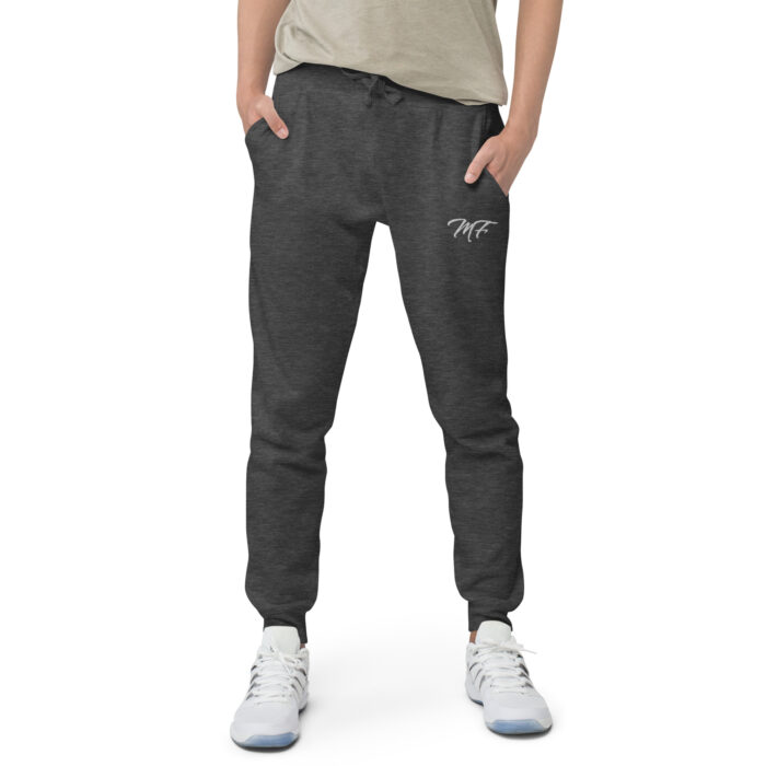 Charcoal White MF Fleece Sweatpants