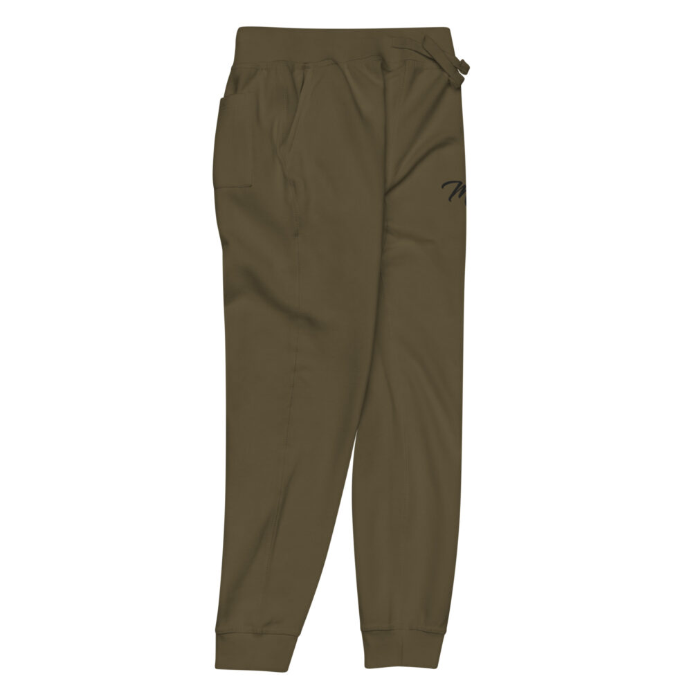 Military Green Black MF Fleece Sweatpants - Image 5