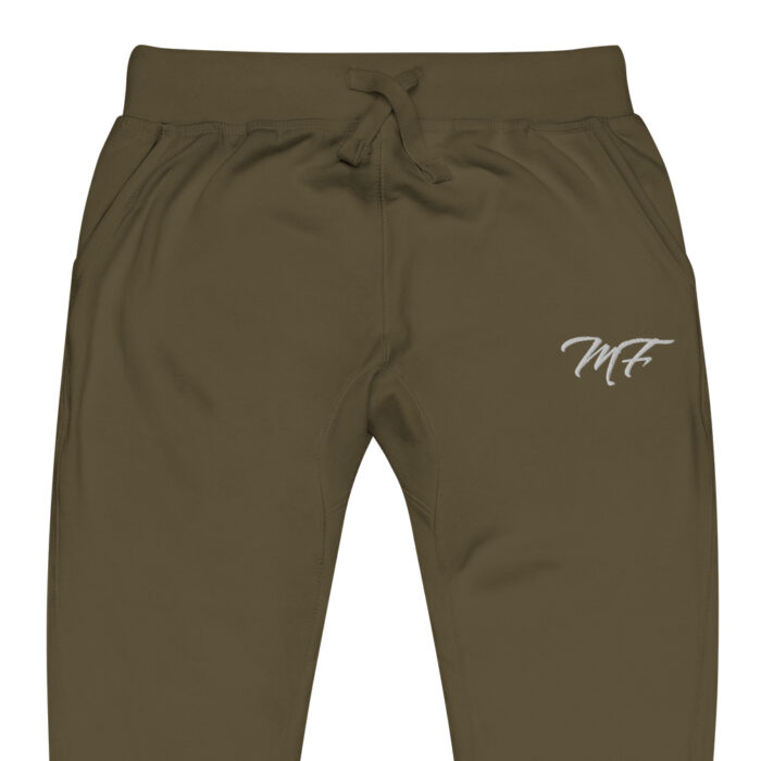 Military Green White MF Fleece Sweatpants