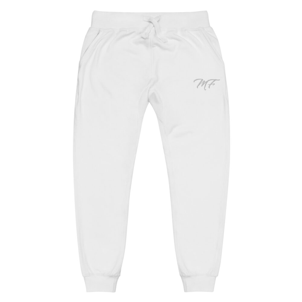 Military Green White MF Fleece Sweatpants - Image 6