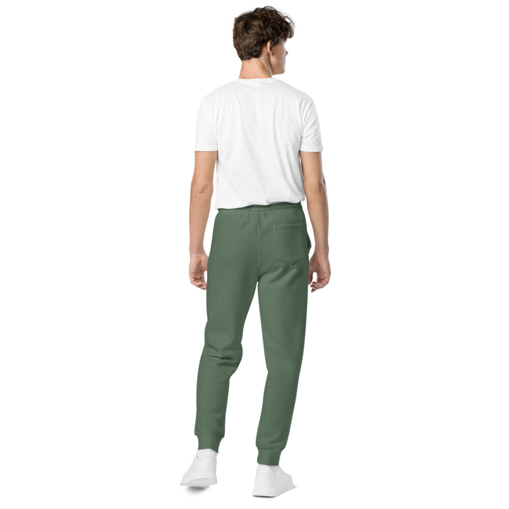 Military Green White MF Pigment-Dyed Sweatpants - Image 2