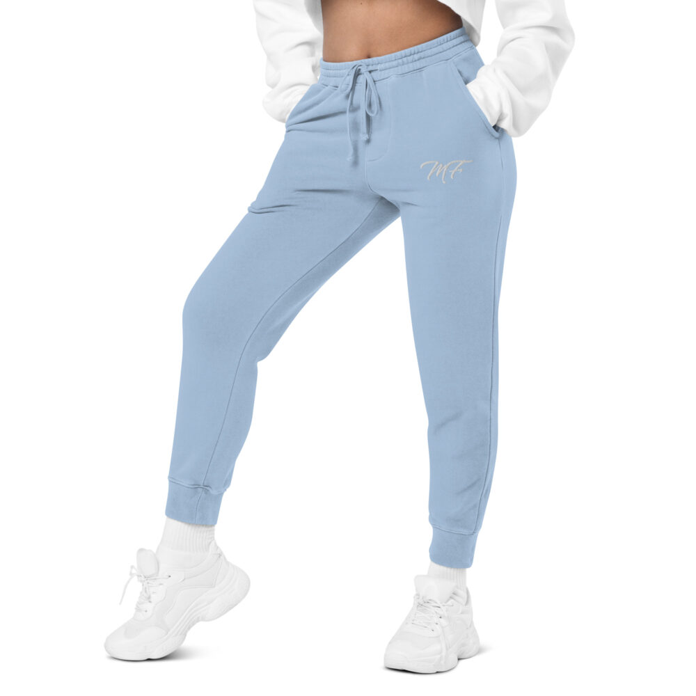 Women Baby Blue MF pigment-dyed sweatpants - Image 3