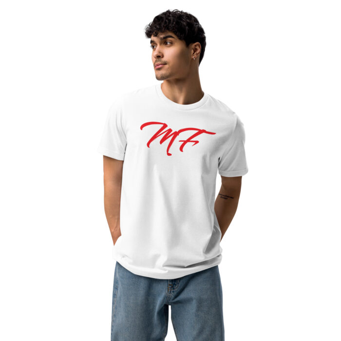White Red MF Staple Eco T-Shirt