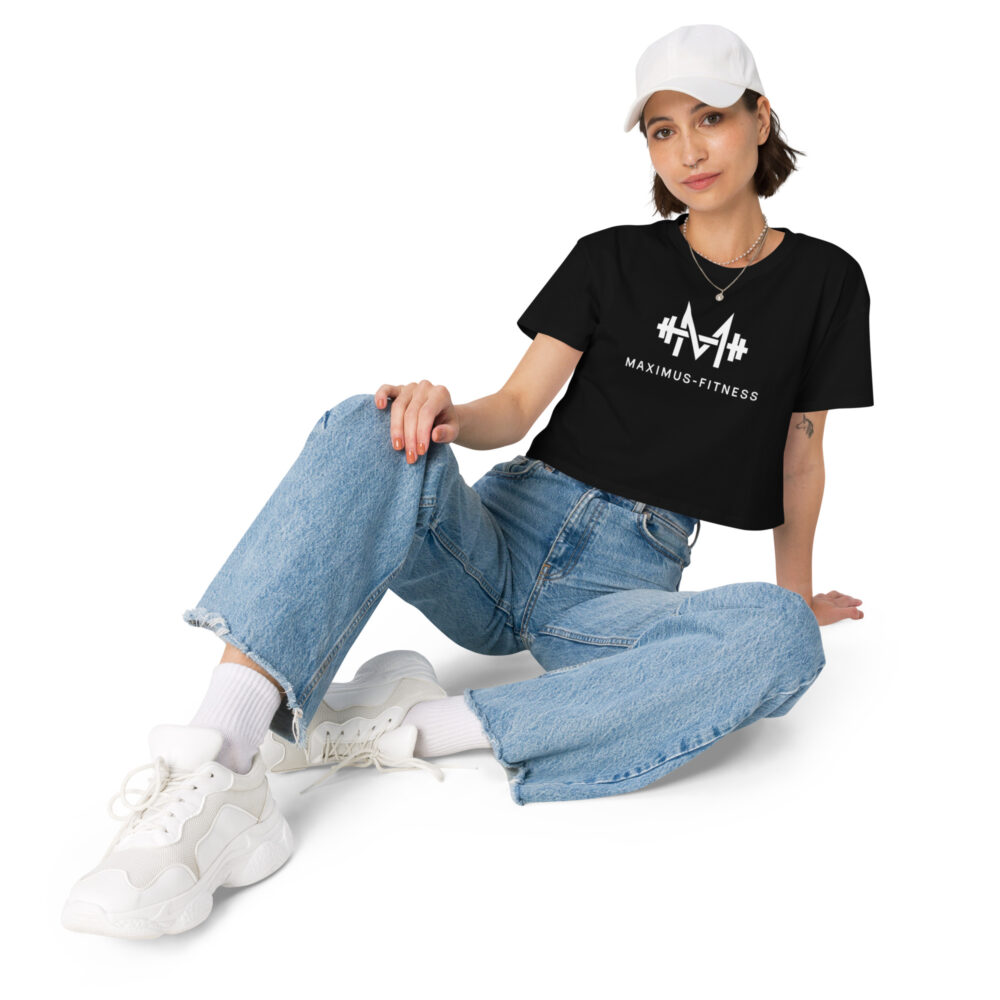 Women’s Maximus-Fitness Crop Top - Image 2