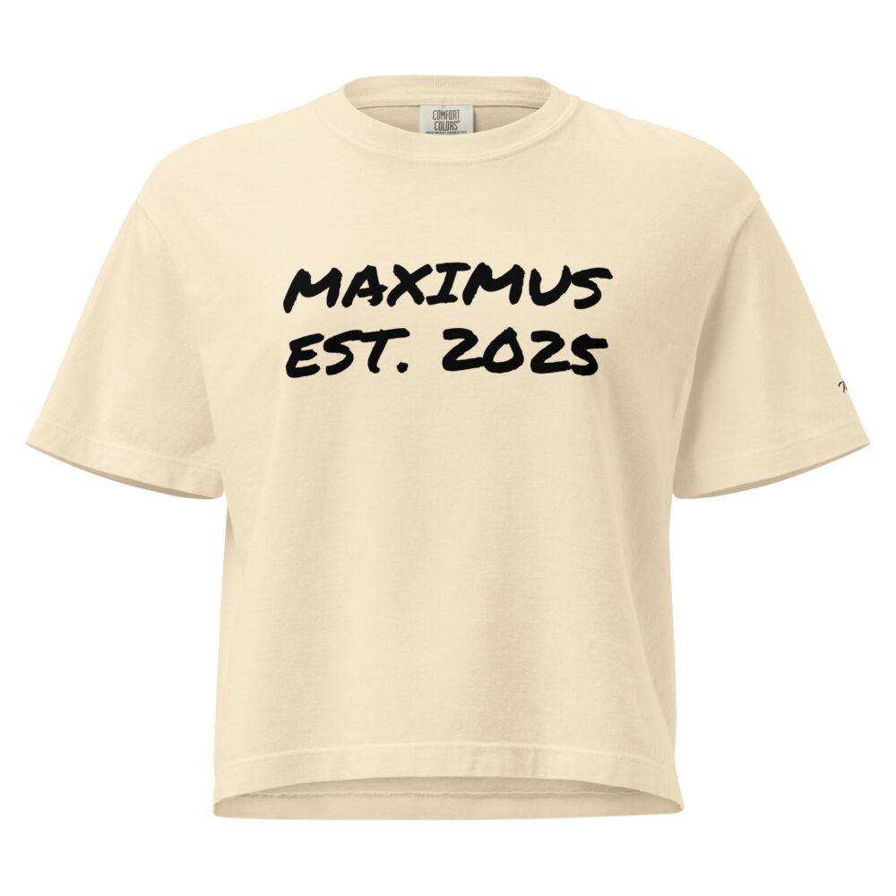 Maximus Est. 2025 Women’s heavyweight boxy tee - Image 5