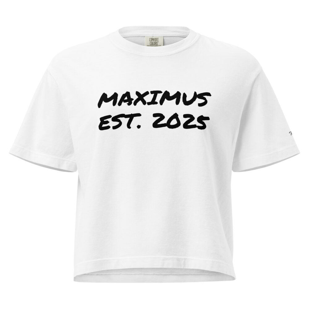 Maximus Est. 2025 Women’s heavyweight boxy tee - Image 9