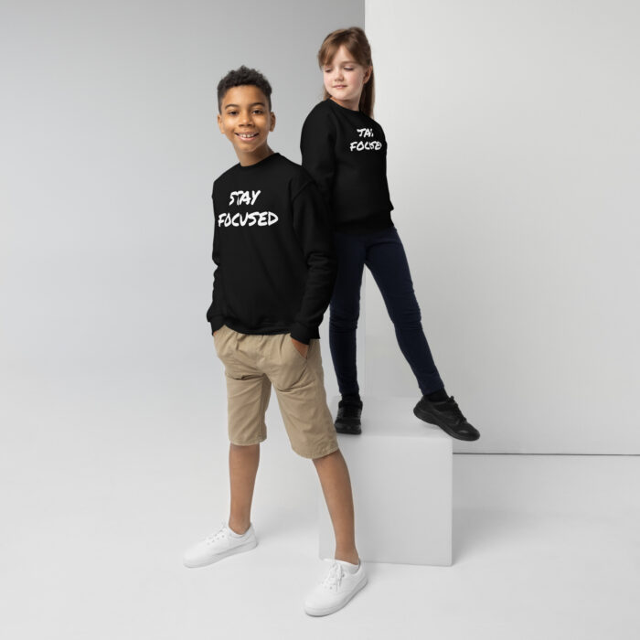 Stay Focused Maximus-Fitness Youth crewneck sweatshirt